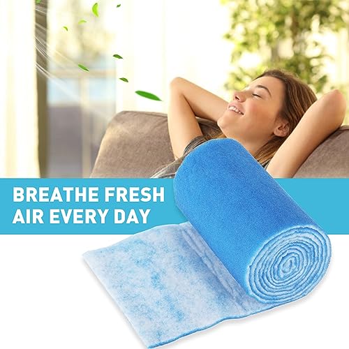 Air Vent Filter for Home,AC & Floor Register Filter,MERV 8 Electrostatic Media Kit Reduce Dust, Dirt, Smoke and Pollen 12\"×90\"(30+ Filters)
