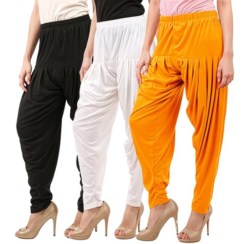 Image of Buy That Trendz Patiala Salwar for Women Relaxed Fit Viscose Patiyala Salwar Harem Bottom Pants