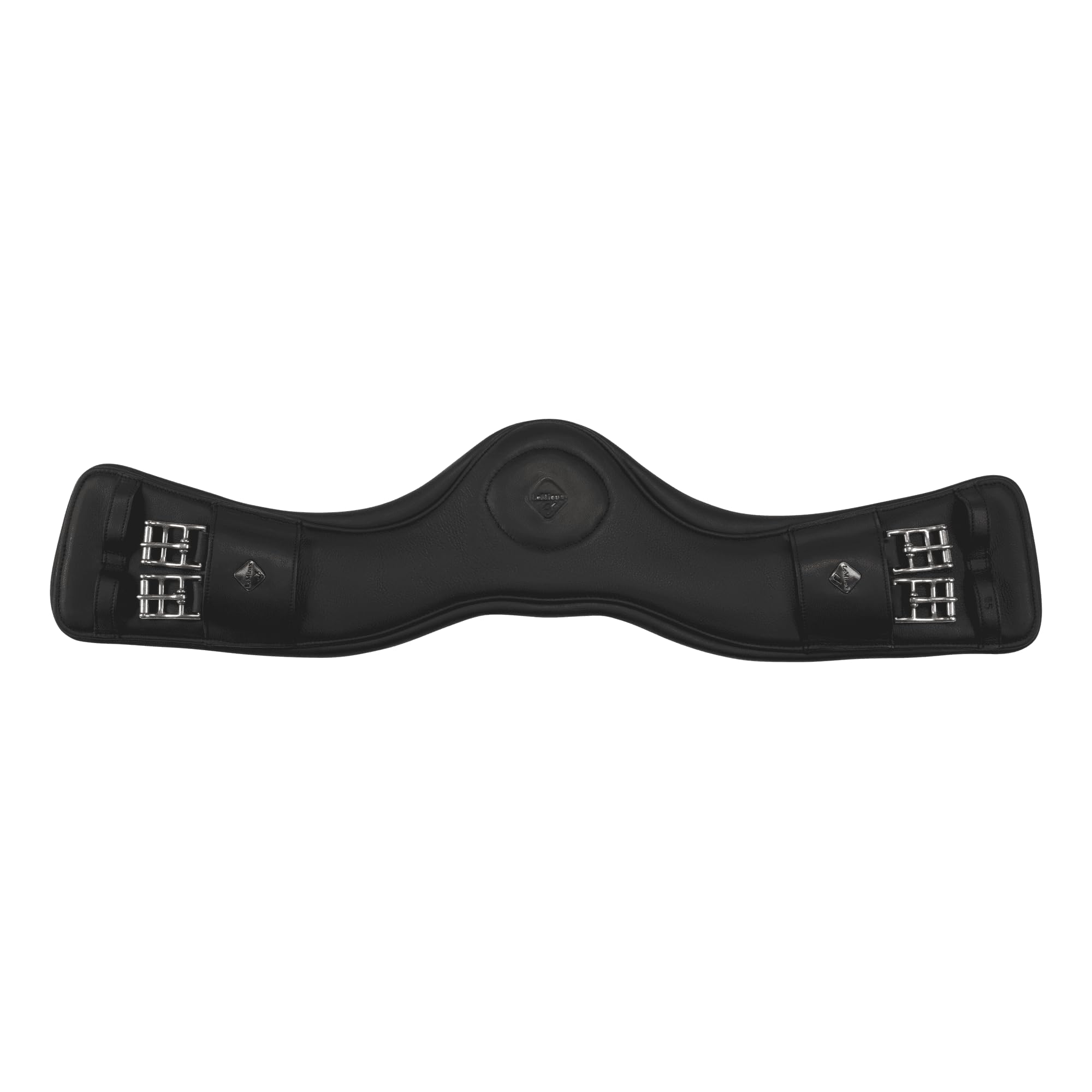 LeMieux Gel-Tek Anatomic Dressage Girth Black - Contoured Shape - Dynamic Gel and Ultra Soft Leather - 70cm/28" โ image 1