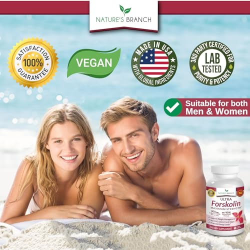 Premium 100% Ultra Pure Forskolin for Weight Loss Max Strength w/ 40% Standardized Coleus Forskohlii Root Extract Powder Belly Buster Supplement - Extreme Keto Advanced Boost Complex - 60 Diet Pills - Image 5