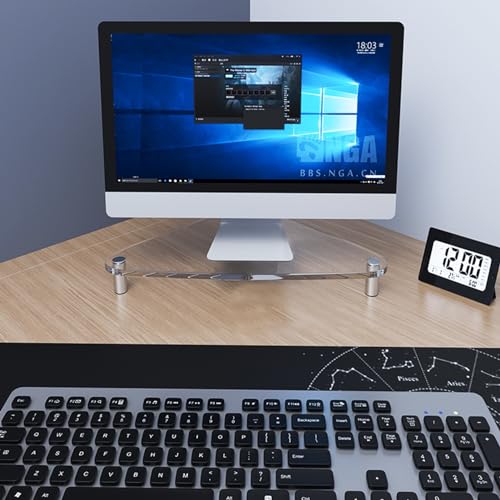 Support de moniteur d'angle support d'écran acrylique transparent de bureau - 2