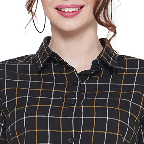 Image of Vastraa Fusion Women's Cotton Checkered Shirt