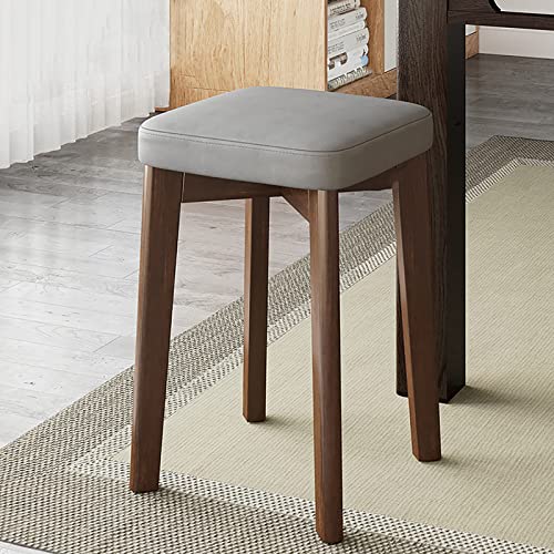 Tabouret de bar en bois moderne et son coussin doux haut de gamme