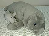 Wishpets Stuffed Animal - Soft Plush Toy for Kids - Manatee 17' with Baby 8'