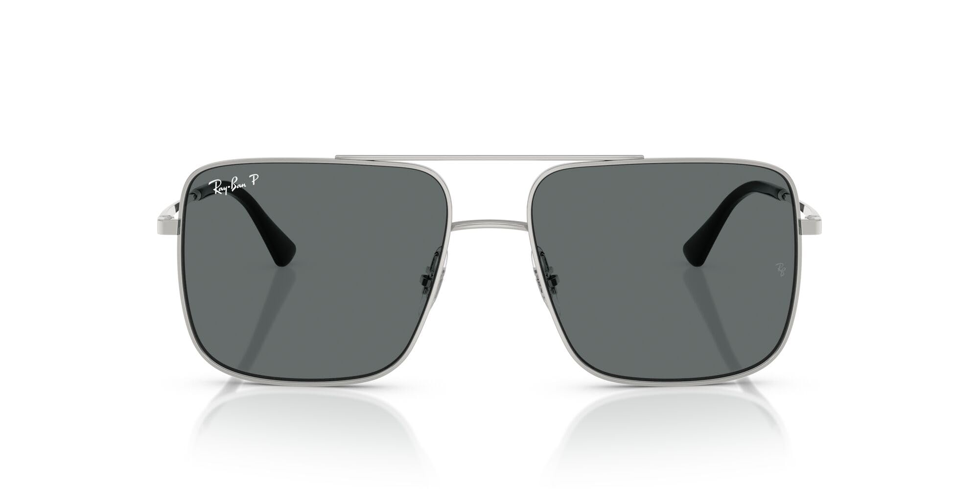 ray-ban Unisex Polarized Grey Lens Square Sunglasses - 0RB3758003/8156-picture-12