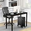 Hmseng-Soporte-para-PC-Soporte-Escritorio-Ordenador-Soporta-hasta-25kg-Soporte-Universal-Ajustable-CPU-Ruedas-con-funcion-de-Bloqueo-Negro