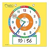 Teacher's Choice Dry Erase Educational Teaching Clock | Large Demonstration Teaching Time Clock with Erasable Writing Surface