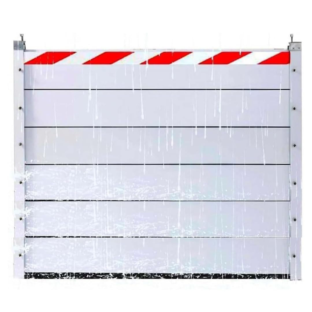 Déflecteur de contrôle des inondations en aluminium réutilisable 63x120cm pour garage