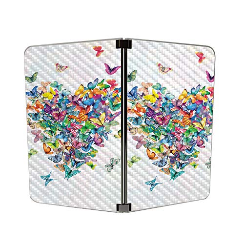 Image of MightySkins Carbon Fiber Skin for Microsoft Surface Duo - Wildheart | Protective, Durable Textured Carbon Fiber Finish | Easy to Apply, Remove, and Change Styles | Made in The USA