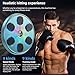 ZWOTNDT Music Boxing Machine with Boxing Gloves, Boxing Machine Wall Mounted Music, Wall Boxing Machine Trainer with 9 Modes, Smart Display Screen, LED Lights, Music Boxing Machine for Adults (Blue)