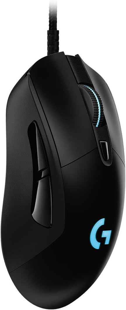 Logitech G403 Hero Wired Gaming Mouse, Hero 16K Sensor, 16000 DPI, RGB Backlit Keys, Adjustable Weights, 6 Programmable Buttons, On-Board Memory, Braided Cable, PC/Mac/Laptop - Black