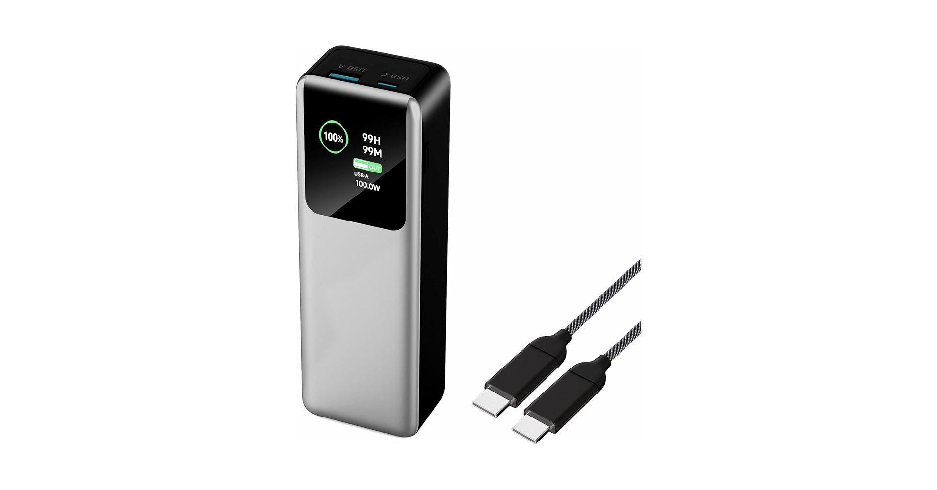 モバイルバッテリー USB-C ブラック 充電器 140W 27000mAh Amazon | Raydyn 27000mAh 140W モバイルバッテリー 大容量