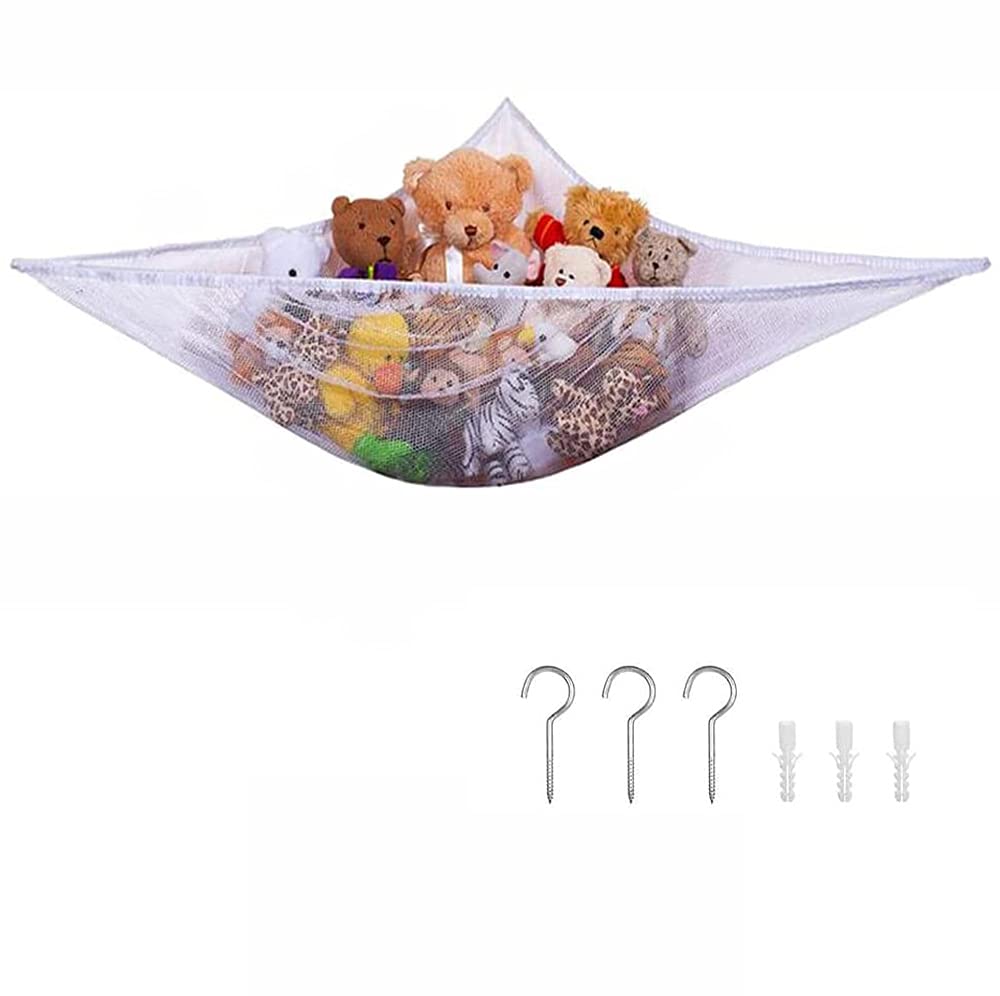 Large Soft Toy Hammock Mesh Net Teddy Bear Keep Baby Childs Bedroom Nursery Tidy