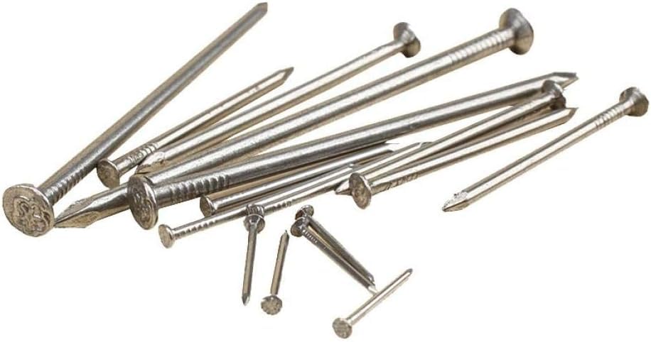 Clavos para carpintería, clavos domésticos pequeños de acero, 16 mm 500 piezas miniatura 1