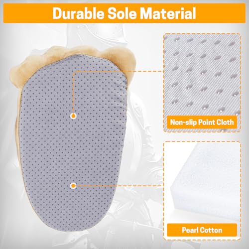 GNEGNI Novelty Winter Warm Slippers, Big Feet Monster Costume Slippers for Men Women Kids Indoor4