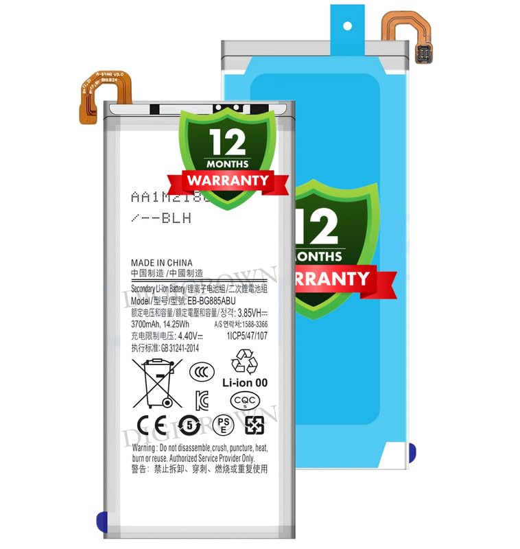 Image of Original EB-BG885ABU Battery Compatible for Samsung Galaxy A8 Star (A9 Star) - (3700mAh) - 1 Year Warranty DF7