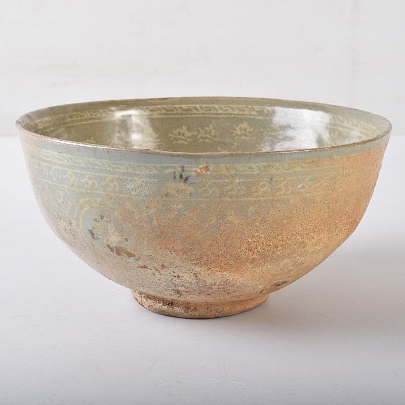 朝鮮美術 李朝 高麗青磁 茶碗 時代箱付 M R8402 李朝時代 高麗