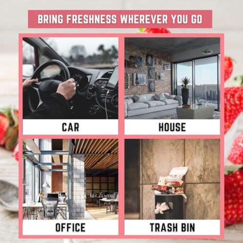 Image of Wonder Wafers 250 Count Strawnilla Unwrapped Automobile Professional Use Air Fresheners Car and Truck Detail
