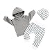 Newborn Baby Boys Girls Grey Hoodie Sweatshirt Top + Striped Pants Outfits Set TODDLING Around Clothes(0-3 Months)