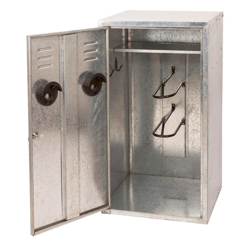 VOSS.farming Sattelschrank 60 x 60 x 106 cm für 2 Sättel verzinkt mit Schloss