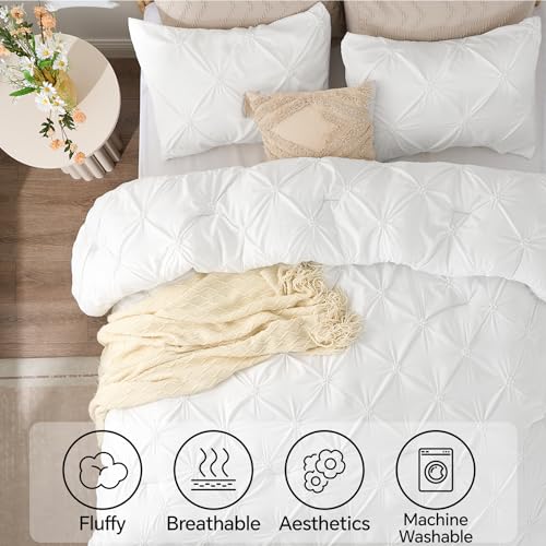 Image of BEDELITE Twin Comforter Set White,Lightweight & Soft Comforter