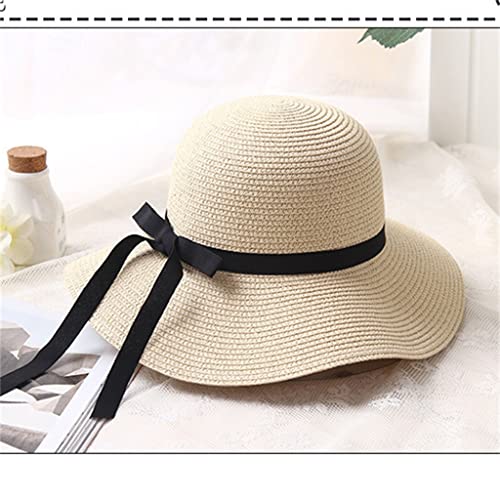 Chapeau de soleil femme été pliable plage grand chapeau pêcheur