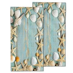 Beach Seashells Starfish Wood