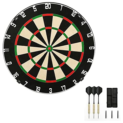 joyionic Dartscheibe Dartboard, Kenia Top Grade Sisal, Durchmesser 46,5 cm Cover
