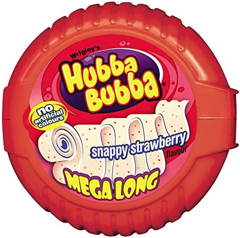 Hubba Bubba Mega Long Bubble Gum Tape, 56 g