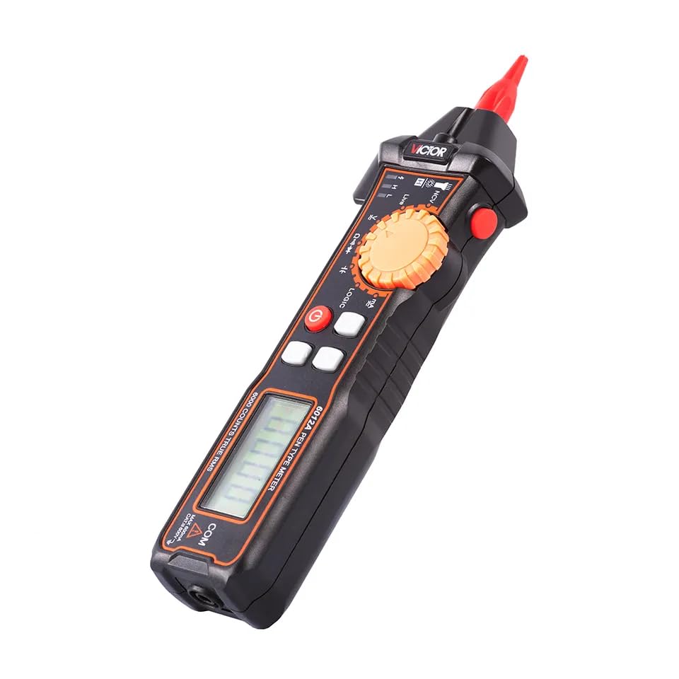Multimètre stylo testeur tension sans contact NCV courant résistance VICTOR 6012C automatique