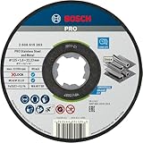 Bosch 10x Disque à tronçonner PRO Stainless Steel and Metal Longlife pour petite meuleus...