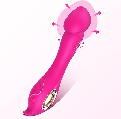 Consoladores realistas para adultos, consoladores inflables de BGGOOD con 9 vibraciones y 5 inflables, estimulación del pezón del punto G del