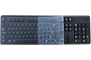 Dell Keyboard KB212-B Clear Anti Dust Silicone Keyboard Protector, Transparent
