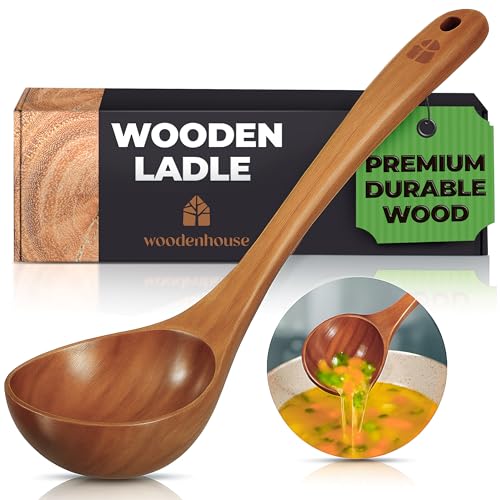 Wooden Ladle for Cooking, Soup Spoon Ladle ...