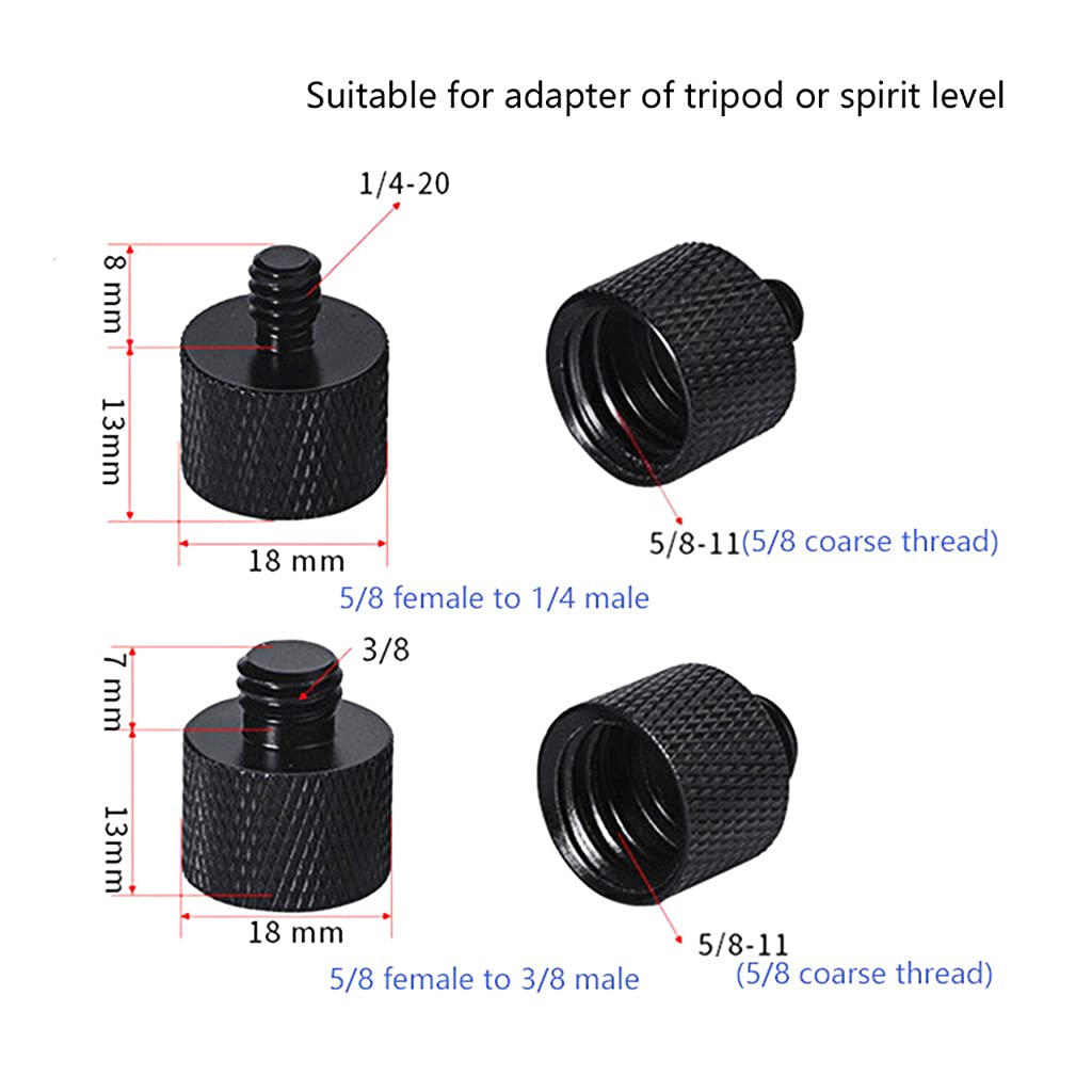 Adattatore filettato 5/8" Femmina Su 1/4" 3/8" Maschio Supporto Microfono Treppiede Supporto Microfono Adattatore filettato