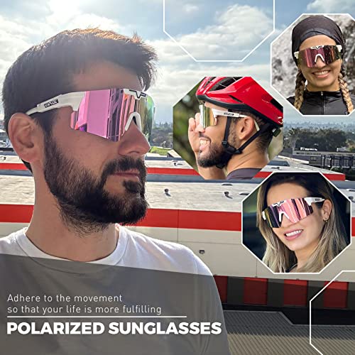 Kapvoe Polarized Sports Sunglasses, Uv400 Protection Cycling Glasses With Adjustable Frame Bicycle Eyewear, Suitable For Men And Women For Baseball Running Cycling Golf 06 #TOP1