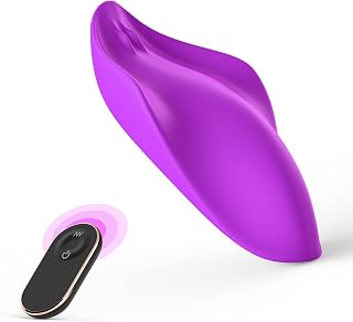 Wearable panty vibrator with 9 vibration modes, wearable vibrator clitoral stimulator remote control vibrating masturbation panty vibrator for adult women and couples.