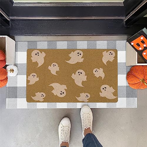 Buffalo Plaid Outdoor Rug Runner Doormat 2’ x 4.3’, KIMODE Cotton Woven Gray/White Checkered Porch Rug Outdoor Indoor Rugs Farmhouse Door Mat, Washable Floor Rugs for Front Kitchen Bathroom - Thumbnail 2