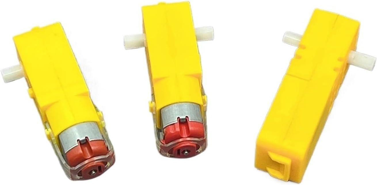 Micro 130 DC 3V-6V 3.7V 5V Single Dual Shaft TT Motor Slow Speed Engine Smart Car Robot Gear Motor Chassis Four Drive Toy Car(B(70rpm))