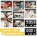QANYI Cute Timer with Clock and Night Light, Mini Toaster Shape lamp with LED Alarm Clock Timer for Kids and Adults, Study Tool for Kids Desk, Timer for Home Exercise, Lamp for Bedroom, Bedside