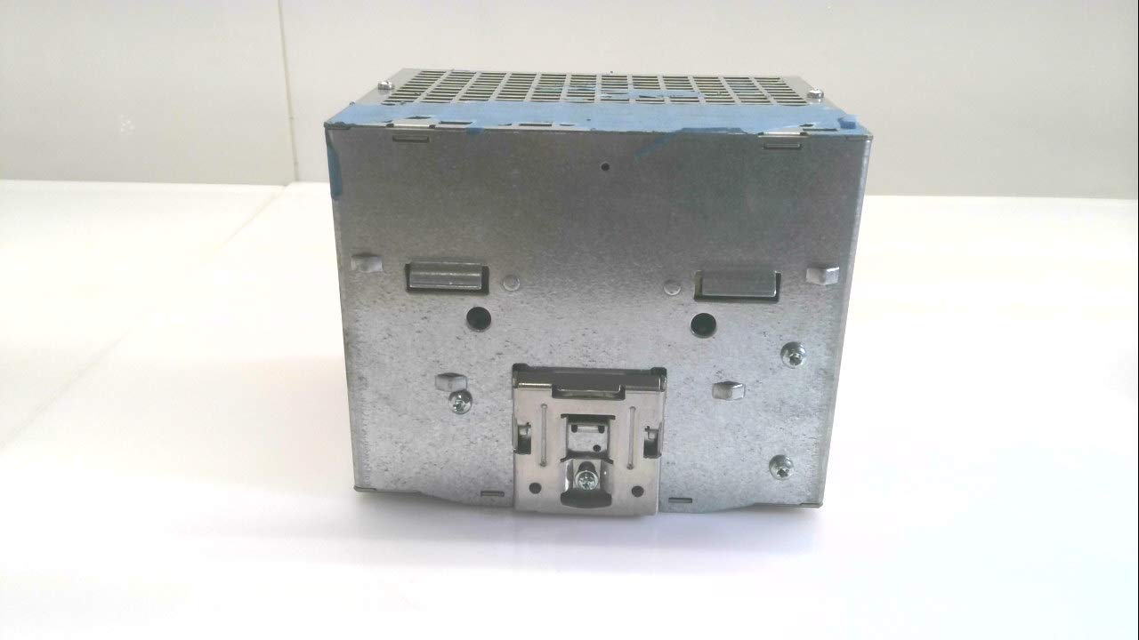 Rear view of the SIEMENS SITOP Modular power supply, showing mounting clips and ventilation grilles.