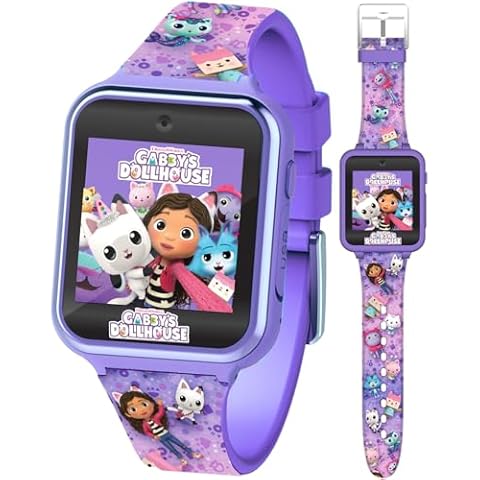 Accutime Kids Gabby's Doll House Purple Educational Touchscreen Smart Watch Toy for Girls, Boys, Toddlers - Selfie Cam, Learning Games, Alarm, Calculator, Pedometer & More (Model: GAB4007AZ) Cover