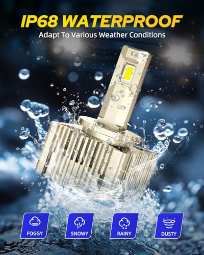 Image of AUTOONE 2026 Upgraded D1S D1R Headlight Bulbs, 1400% Bright 70000 Lumens