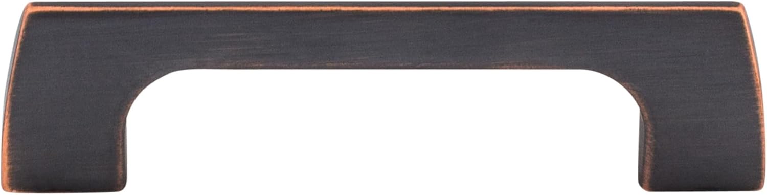 Top Knobs TK543BLK Mercer Collection 3-3/4" Holland Pull, Flat Black
