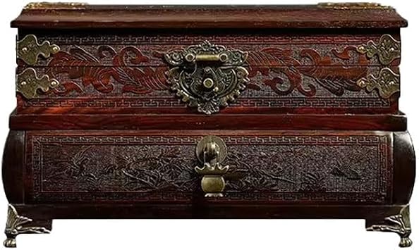 Jewelry Box Organizer Chinese Retro Jewelry Box With Lock Storage Box Necklace Ring Jewelry Box Storage Box Jewelry Organizer Small