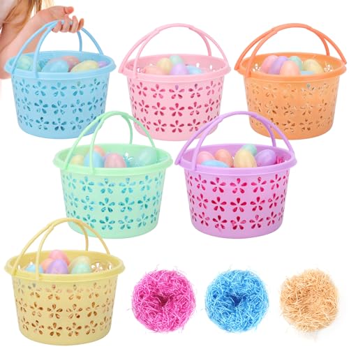 GameXcel 6 Pack Easter Eggs Basket Set for...