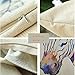 None brand Funda de Almohada de Lino de tulipán de Flores Modernas...