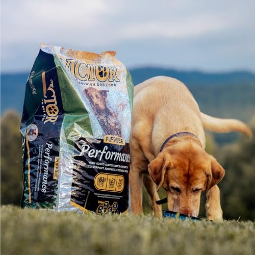 Image of VICTOR Performance Dry Dog Food - Beef, Chicken & Pork Meal, 40 lb | Super Premium Dog Food, 26% Protein, For Active Adult Dogs, Includes Glucosamine and Chondroitin for Hip & Joint Health