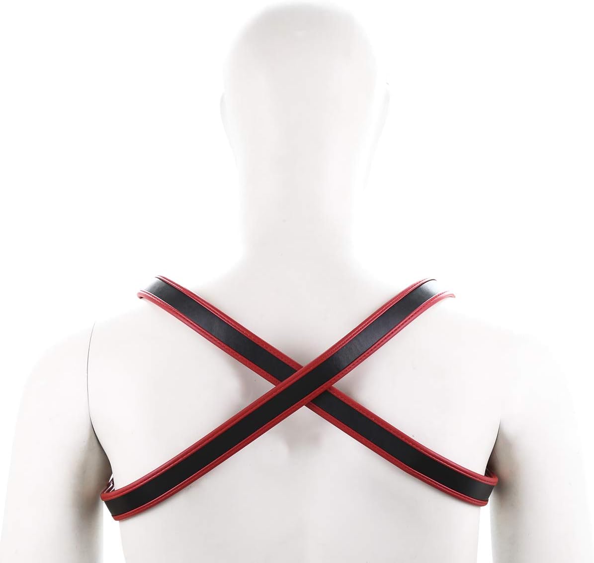 BDSM Fun Items, Leather Chest Strap,Bondage Shirt-Front, Leather top, Alternative Toy Binding, Leather Clothing, Performance Clothing