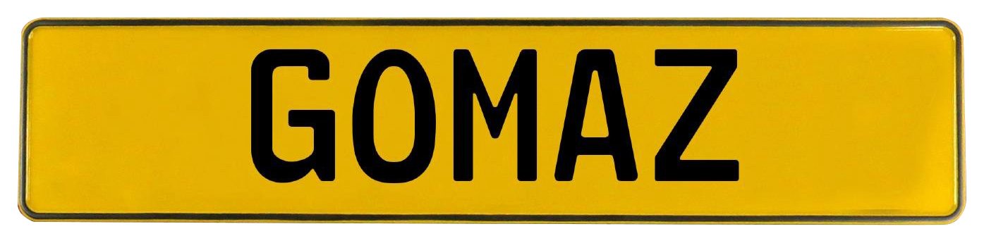 Vintage Parts 652034 Wall Art (Yellow Stamped Aluminum Street Sign Mancave Gomaz)